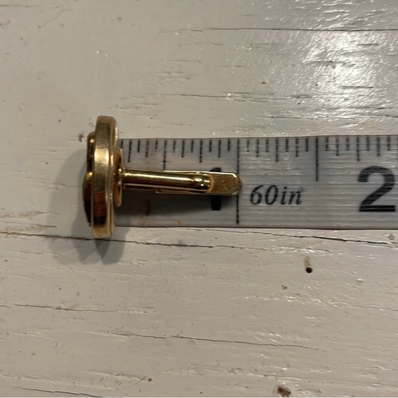 1940s-vintage signed Anson oval shaped gold plated retriever/spaniel cuff links - Picture 8 of 15